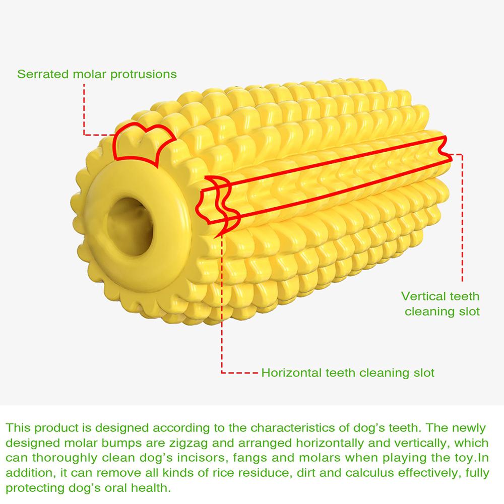 Đồ chơi cho chó hình trái ngô giúp làm sạch răng
