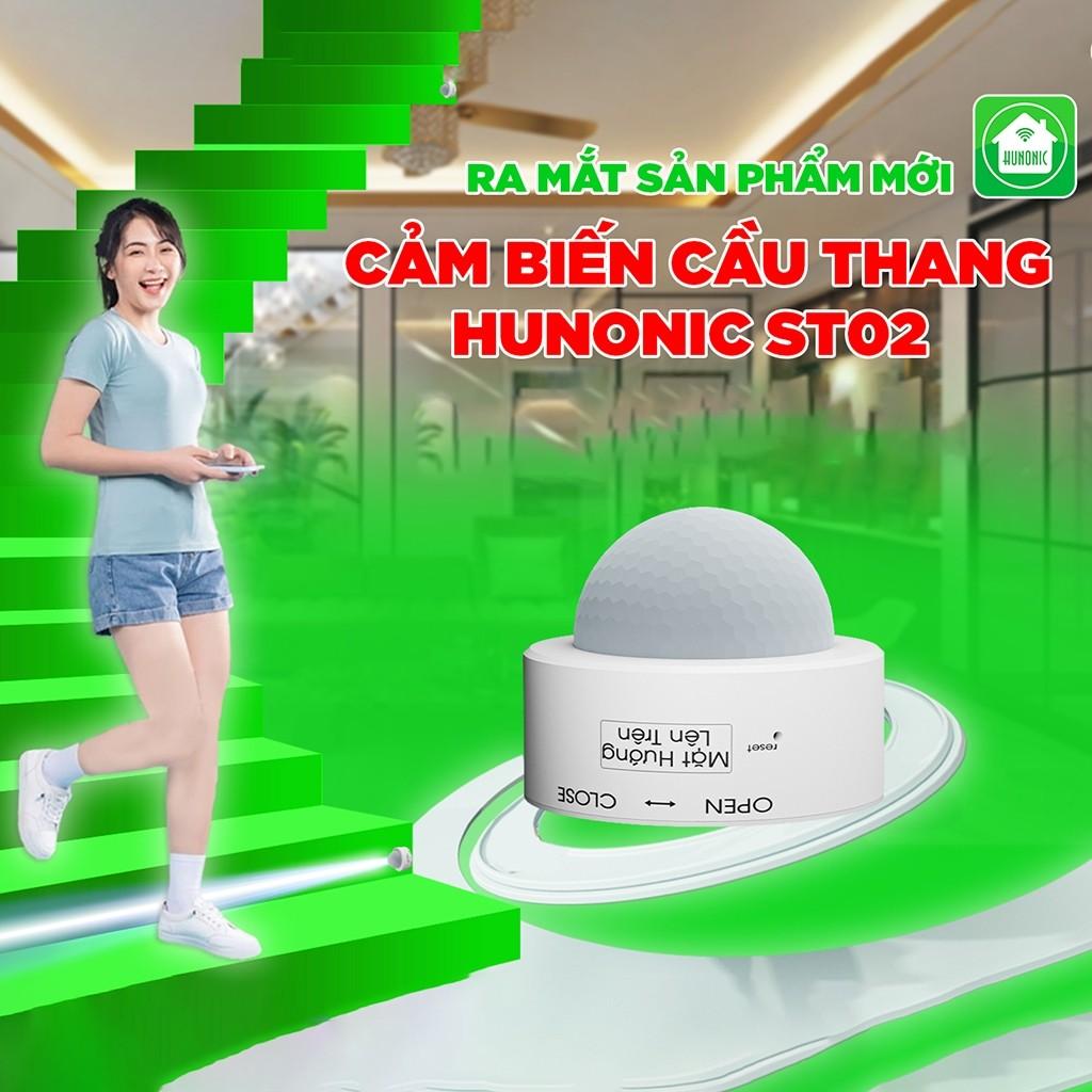 Cảm Biến Cầu Thang Hunonic ST02, Cảm Biến Điều Khiển Công Tắc Thông Minh Bật Đèn Cầu Thang - HNST02 - BLE Wifi