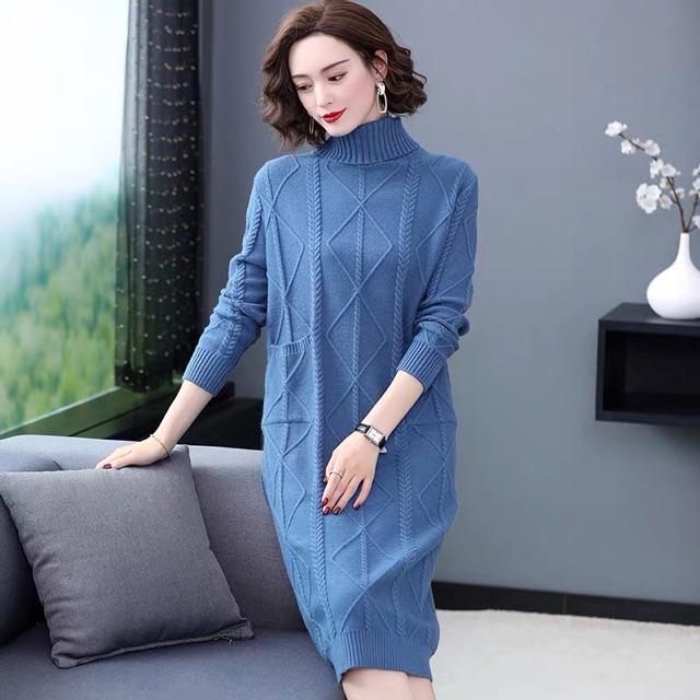Váy đầm len dáng dài Cao cấp VM129