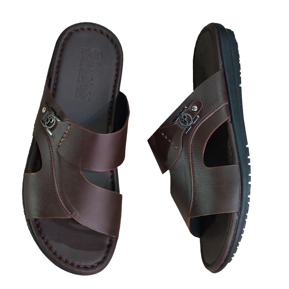 Dép Nam Quai Ngang HA NAM Da Bò Thật Cao Cấp DN2074