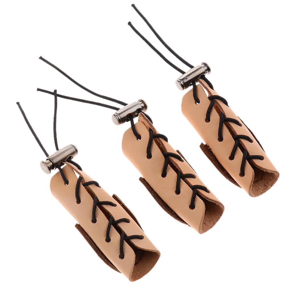 2-4pack Archery 3 Finger Guard Shooting Finger Protector For Recurve Bow Hunting