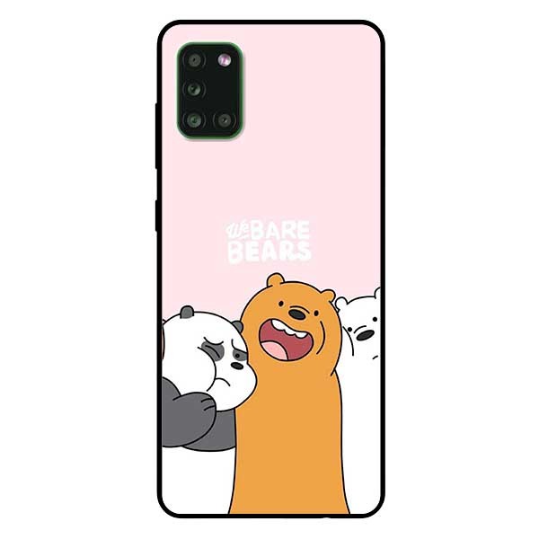 Ốp lưng dành cho Samsung A31 mẫu 3 Chú Gấu Ôm