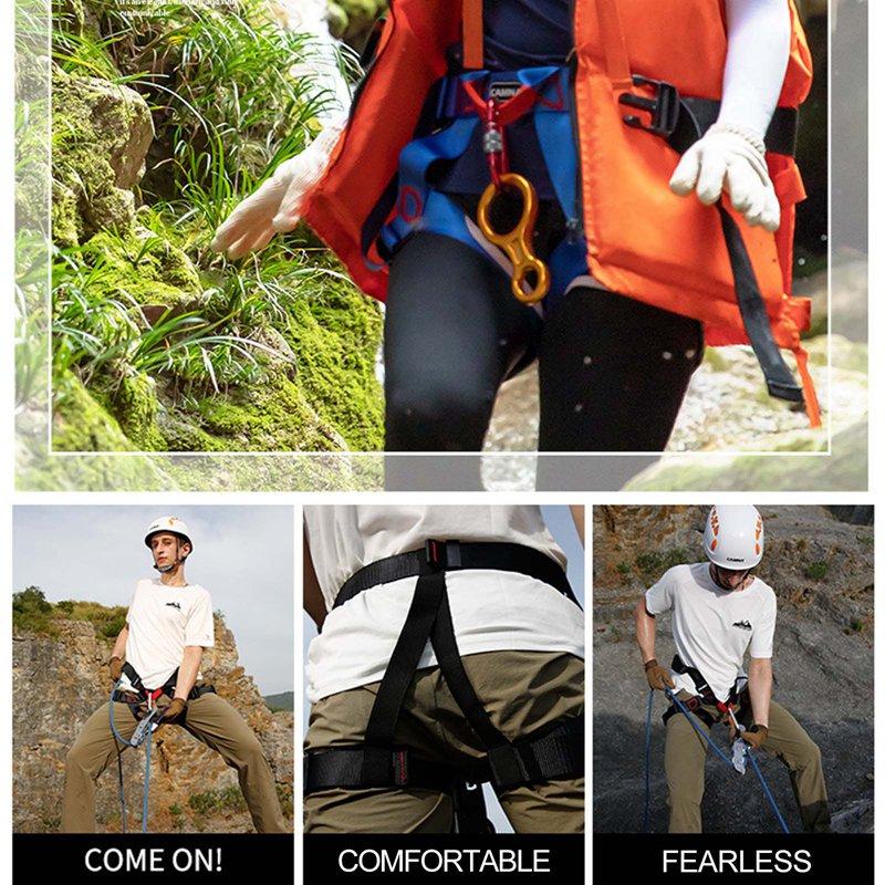 Ngoài Trời Đá Thắt Lưng Toàn Toàn Thân Dây Đai An Toàn Trẻ Em Trưởng Thành Bảo Vệ Có Thể Điều Chỉnh Dây Sinh Tồn Thiết Bị Bộ Dụng Cụ