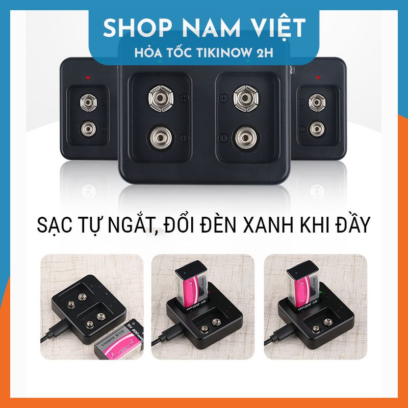 Pin Sạc 9V 800mAh - Pin 9V lẻ (không sạc)