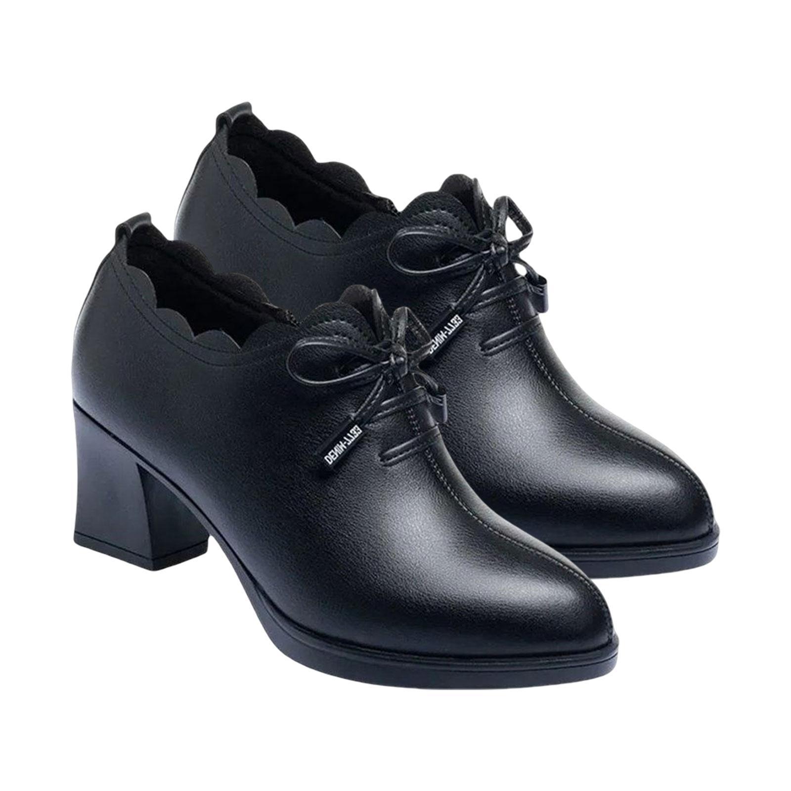 Elegant Women Chunky Low Heel Shoes Casual Shoes Leisure Party Closed Toe