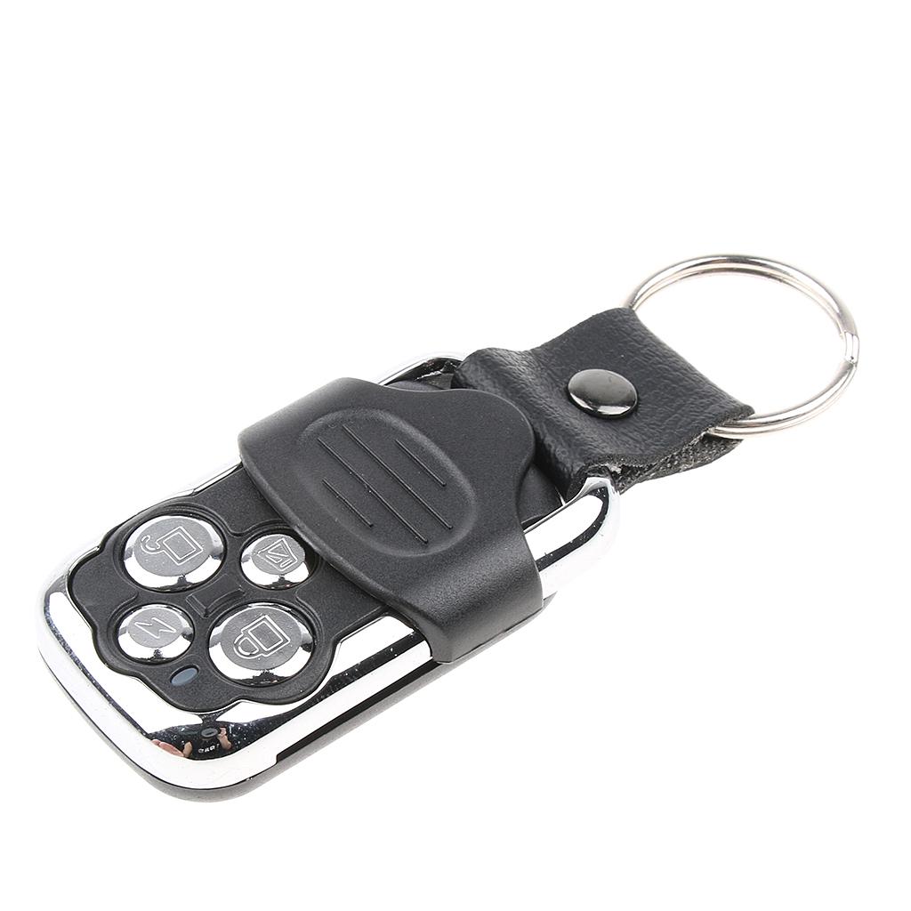 Universal Electric Gate Garage Door Remote Control Key Fob Mini Key Chain Door Opener 4-Button Key Chain Transmitter