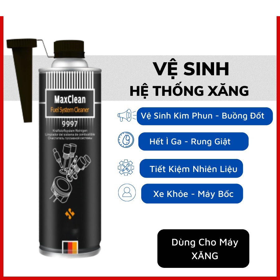 LÀM SẠCH VÀ LOẠI BỎ CẶN BẨN TRONG HỆ THỐNG PHUN HIỆU Senfineco 9997, 300ml (Max Clean Fuel System Cleaner 9997, 300ml)