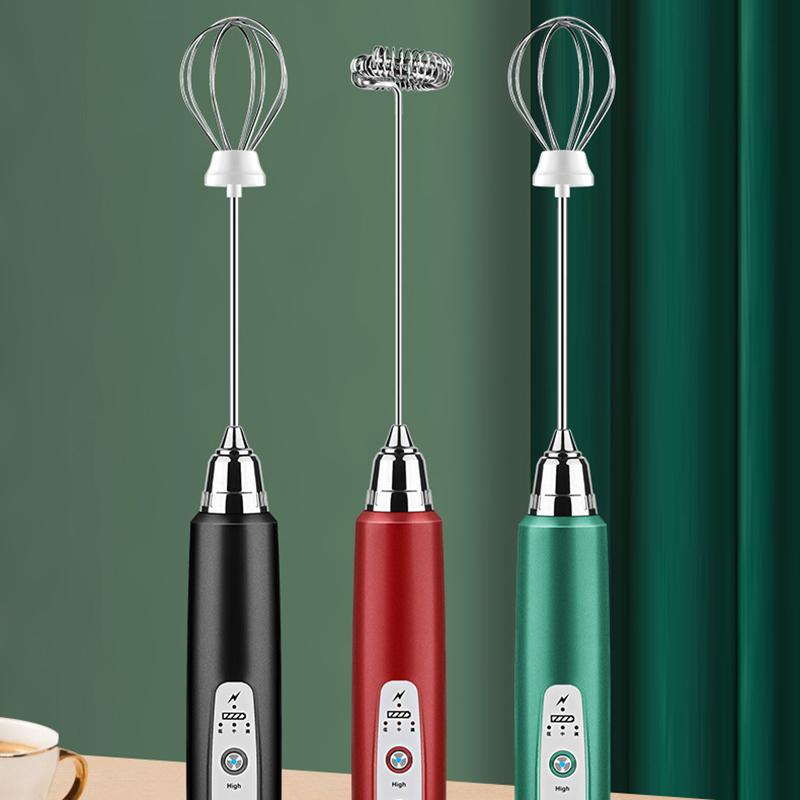 Cà Phê Sữa Frother Cầm Tay, USB Sạc 3 Tốc Độ Điện Bọt Sữa Máy Xay Sinh Tố Trộn Cho Cà Phê, Đánh Trứng