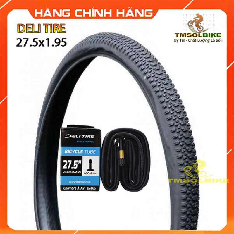 1 Vỏ 1 Ruột Xe Đạp 27.5×1.95  Lốp Xe Đạp 48-584  27.5×1.95