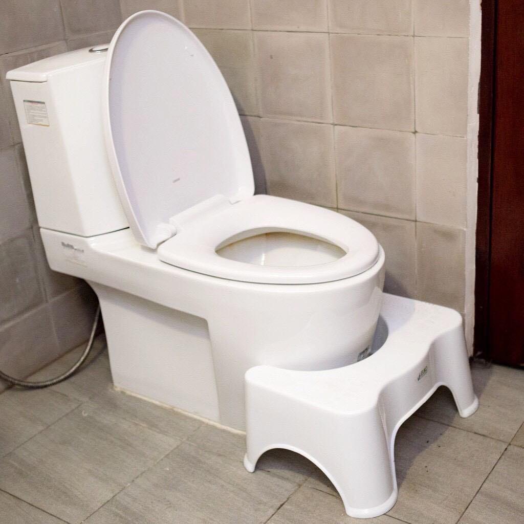 Ghế kê chân toilet chống táo bón  - Ghế kê chân đi vệ sinh