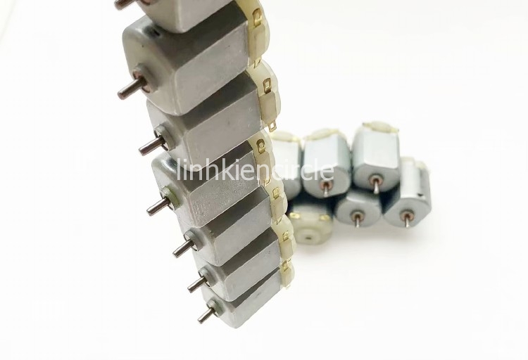 5 cái motor 130 có chổi than 3V - 6V. tốc độ 6000 - 12000 RPM - LK0004