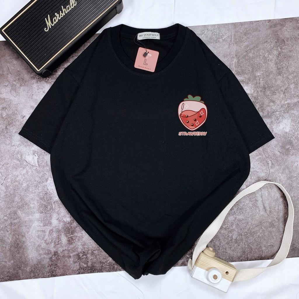 - Áo thun tay ngắn Be Yourself unisex size M L XL - STRAWBERRY