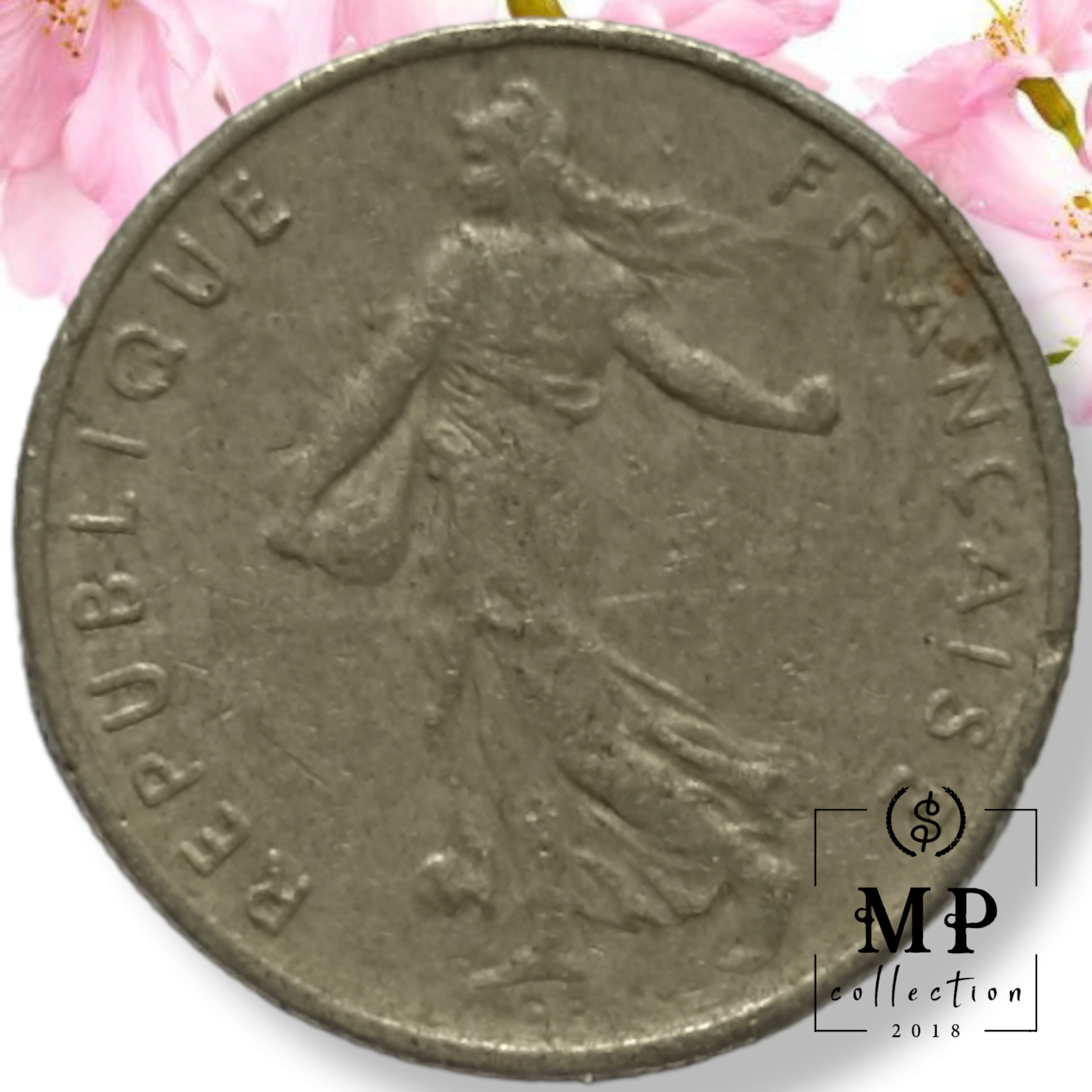 Đồng Xu Cộng hòa Pháp 1/2 franc 19.5mm