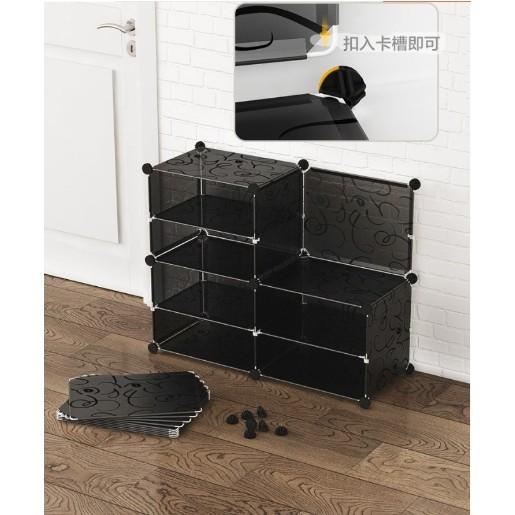 TỔNG KHO TỦ NHỰA LẮP GHÉP ĐỂ GIÀY 4 Ô CỬA TRẮNG ĐỤC