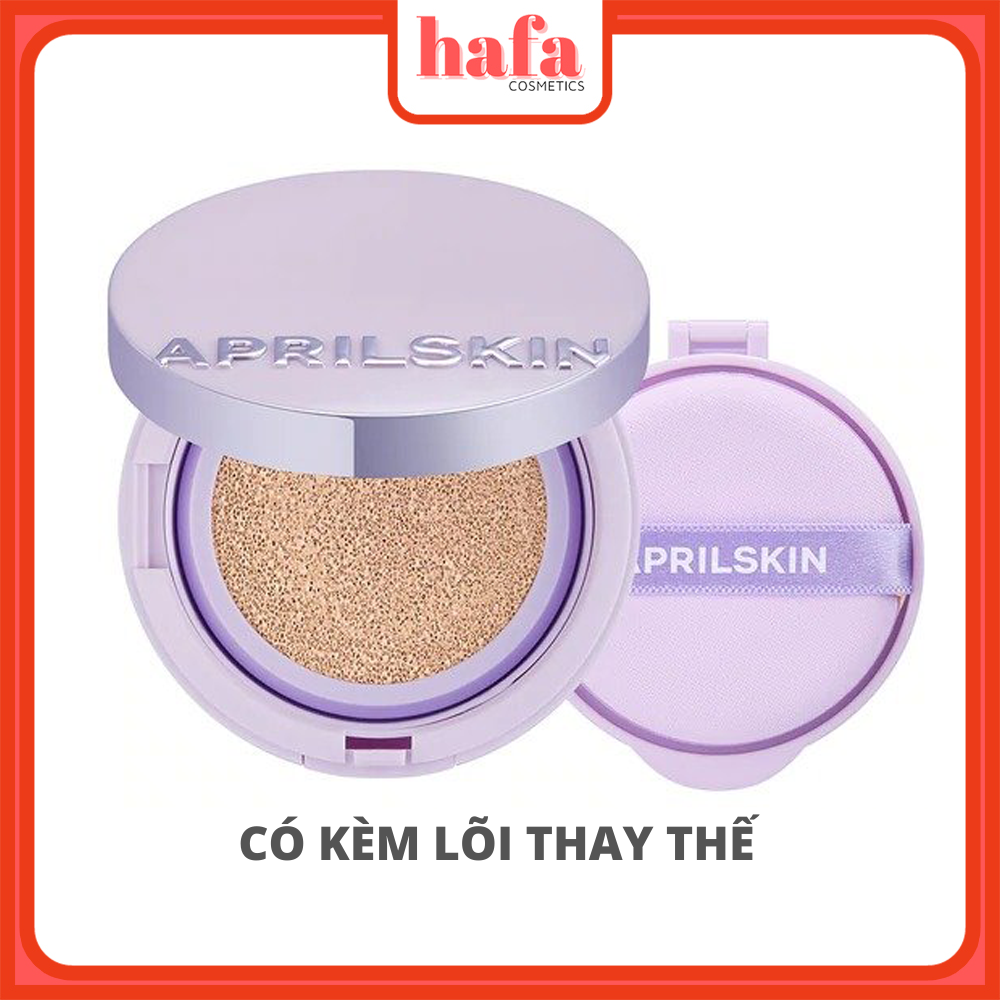 [Có Tặng kèm lõi] Phấn Nước Lâu Trôi, Mịn Lì, Che Phủ Hiệu Quả Aprilskin 15g x2