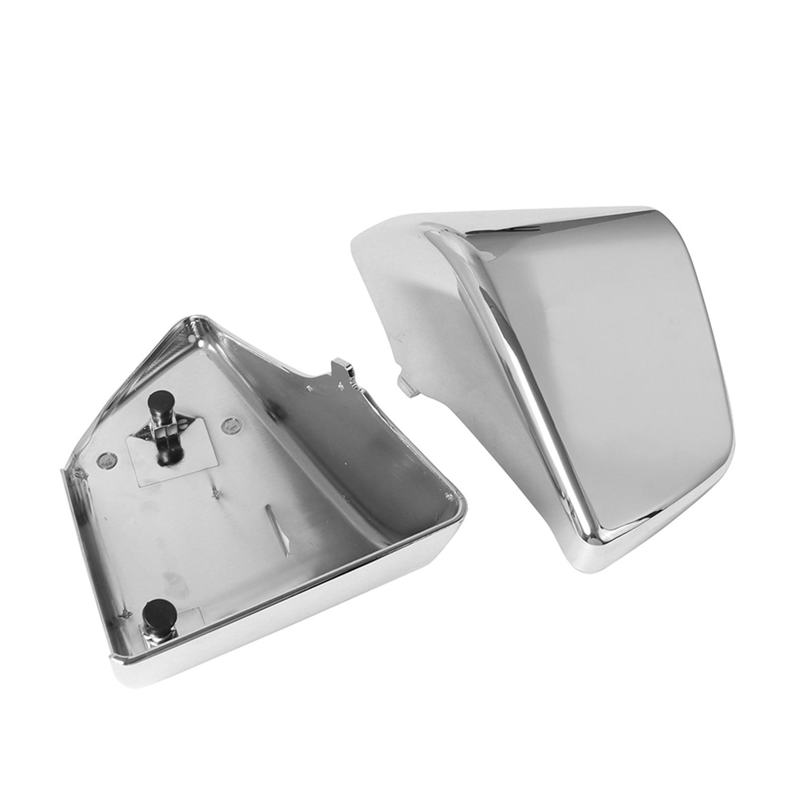2Pcs Chrome Battery Side Fairing Cover  for  Shadow VT400 VT750