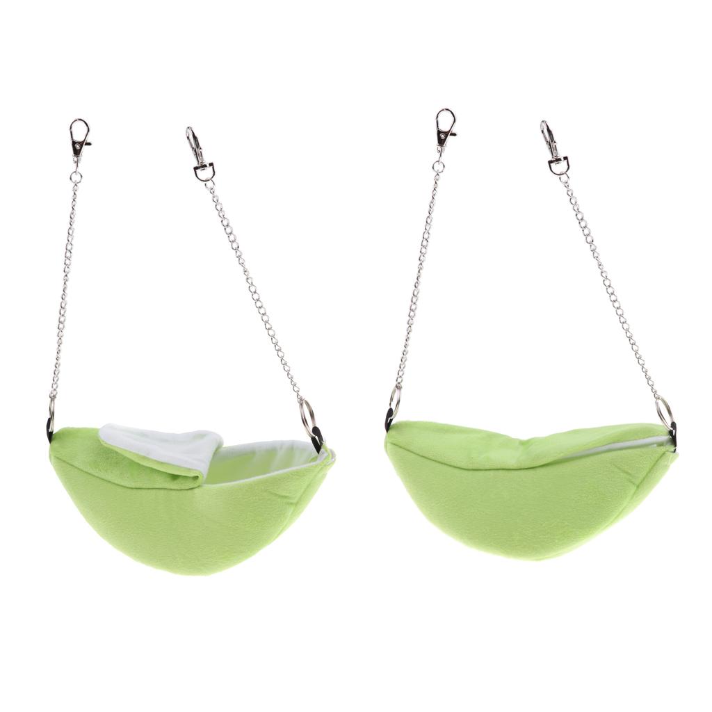 2Pcs Banana Hamster Bed, House Hammock Small Animal Bed House Cage Nest Hamster