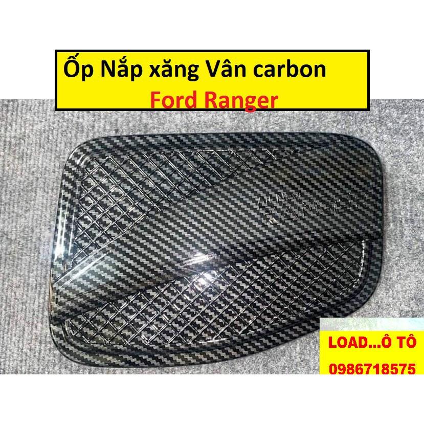 Ốp Nắp Xăng Xe Ford Ranger 2022-2016 Vân Carbon Cao Cấp