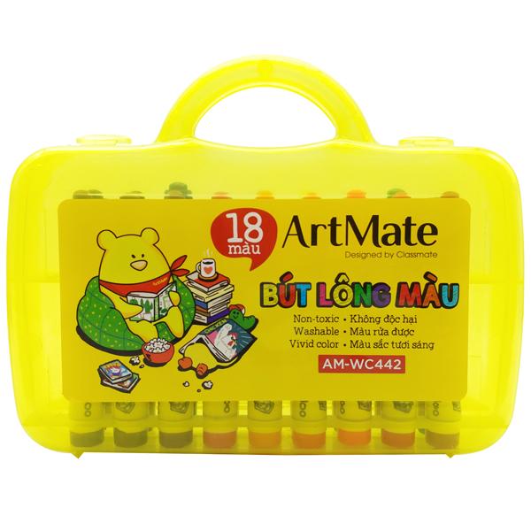 Hộp 18 Bút Lông Màu - ArtMate AM-WC442