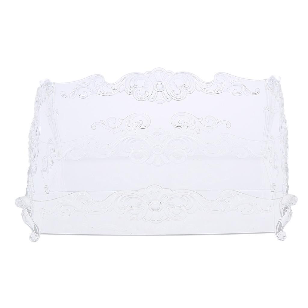 Pro Cosmetic Storage Makeup Holder Display Rack 2 Large Slots Transparent