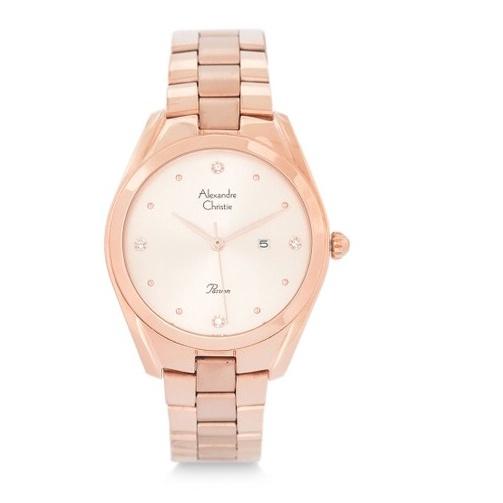 Đồng hồ đeo tay nữ hiệu Alexandre Chrities 2789LDBRGRG