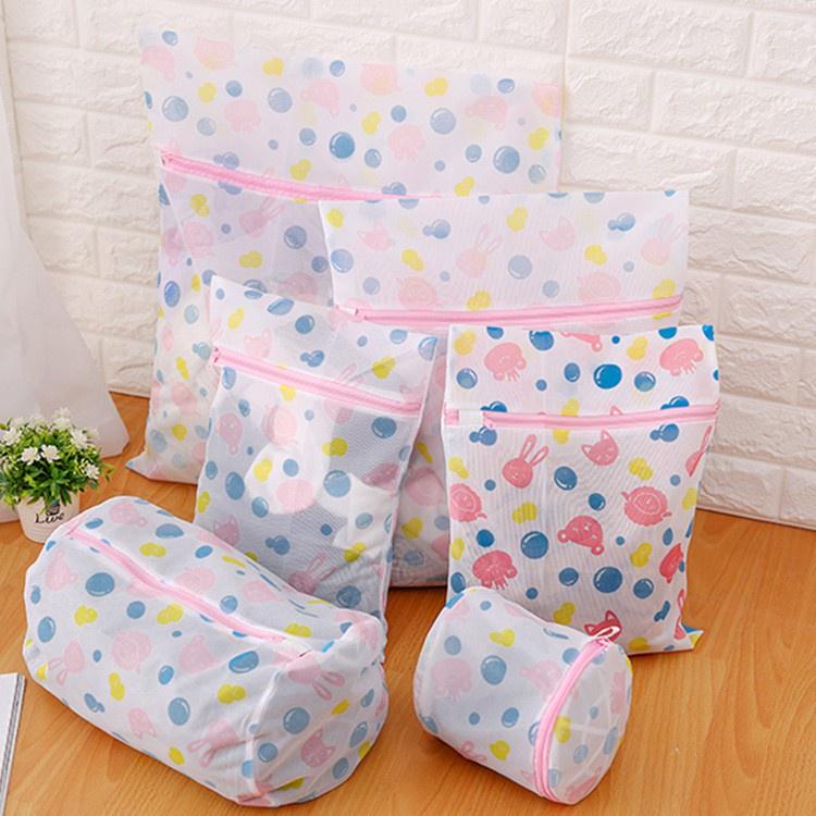 SET 5 CHIẾC TÚI LƯỚI HÌNH HOA GIẶT ĐỒ MÁY GIẶT ĐỦ KÍCH CỠ BẢO VỆ ĐỒ LÓT QUẦN ÁO TRÁNH HƯ HỎNG