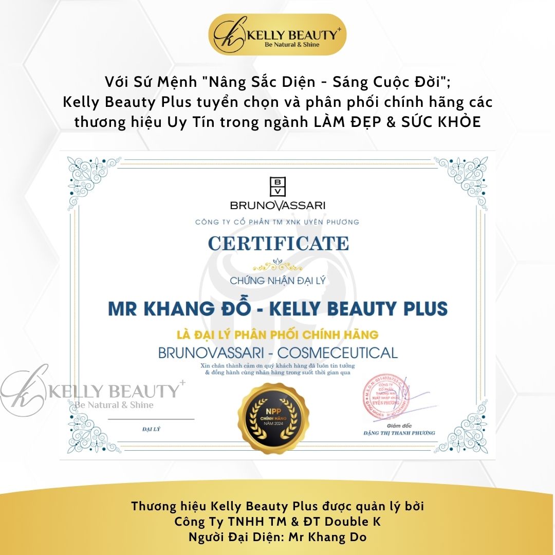 Kem Dưỡng Sáng Da Mờ Nếp Nhăn AHA Multi-Effect Cream - Bruno Vassari | Kelly Beauty
