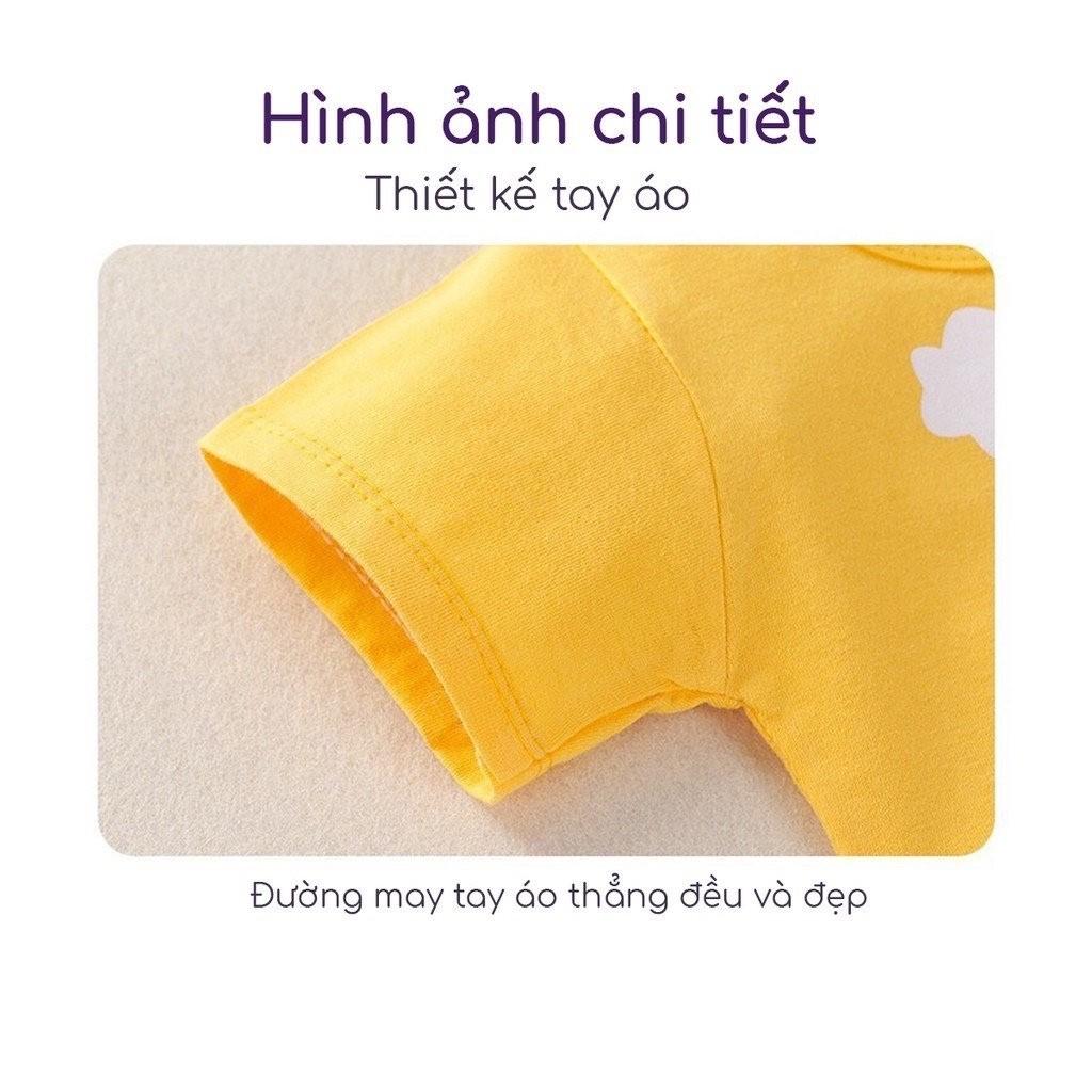 Bộ Cộc Tay cho Bé Bộ Minky Mom Cộc Tay Với họa Tiết Khủng Long Siêu Dễ Thương Chất Thun Lạnh Siêu Mềm Mịn Mát .