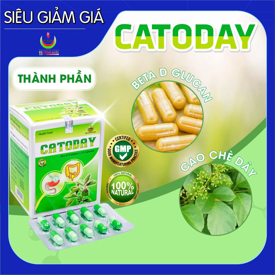 Catoday - Năng Động - Giảm đầy hơi, chướng bụng khó tiêu