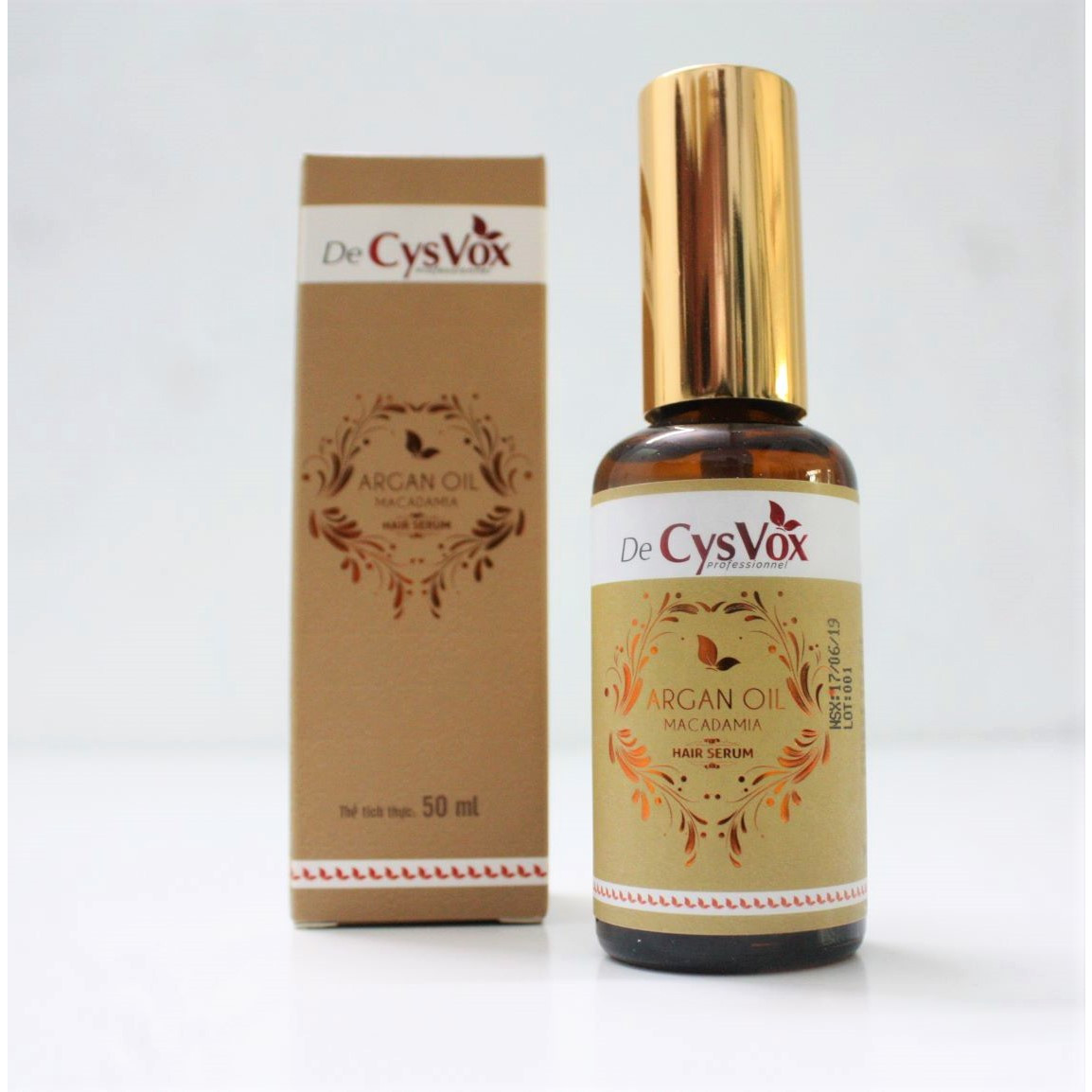 Serum giữ nếp tóc De CysVox chiết xuất macamadia &amp; argan oil 50ML