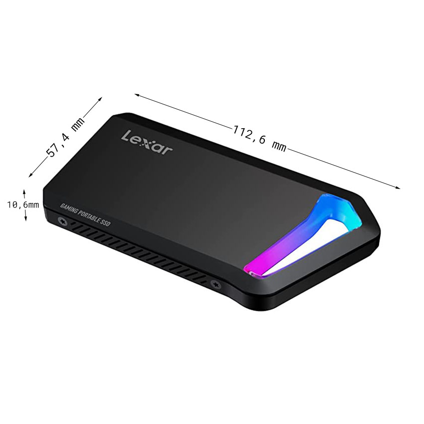 Ổ cứng di động SSD 1TB Lexar SL660 Gaming Portable USB 3.2 Gen2 Type-C LSL660X001T-RNNNG | Hàng Chính Hãng