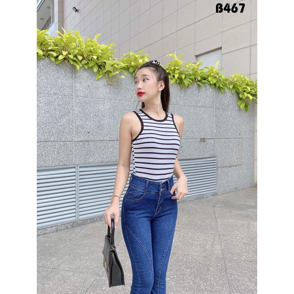 Quần Jeans Nữ Ống Loe Dài l Co Giãn Thời Trang