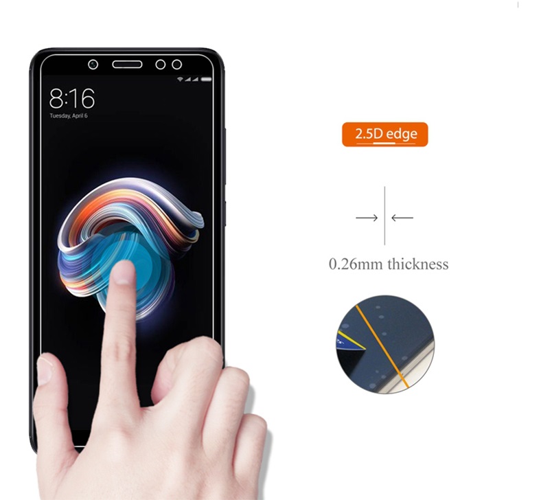 Tấm dán kính cường lực độ cứng 9H dành cho Xiaomi Redmi S2 - KCL01