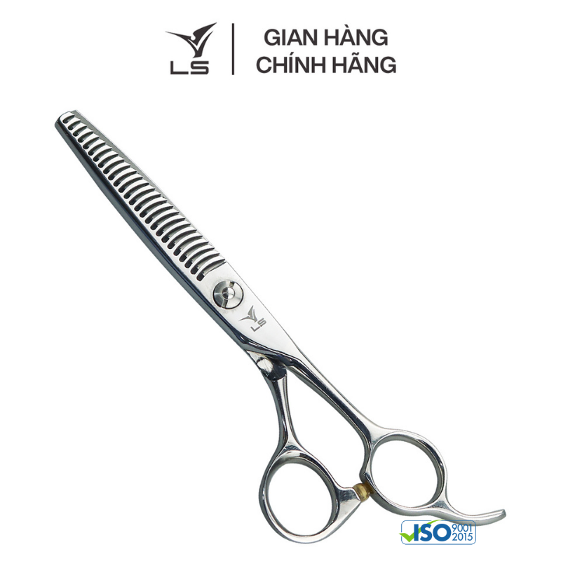 Kéo tỉa mỏng tóc mái LS răng đơn thẳng đỡ ngón cố định T2326