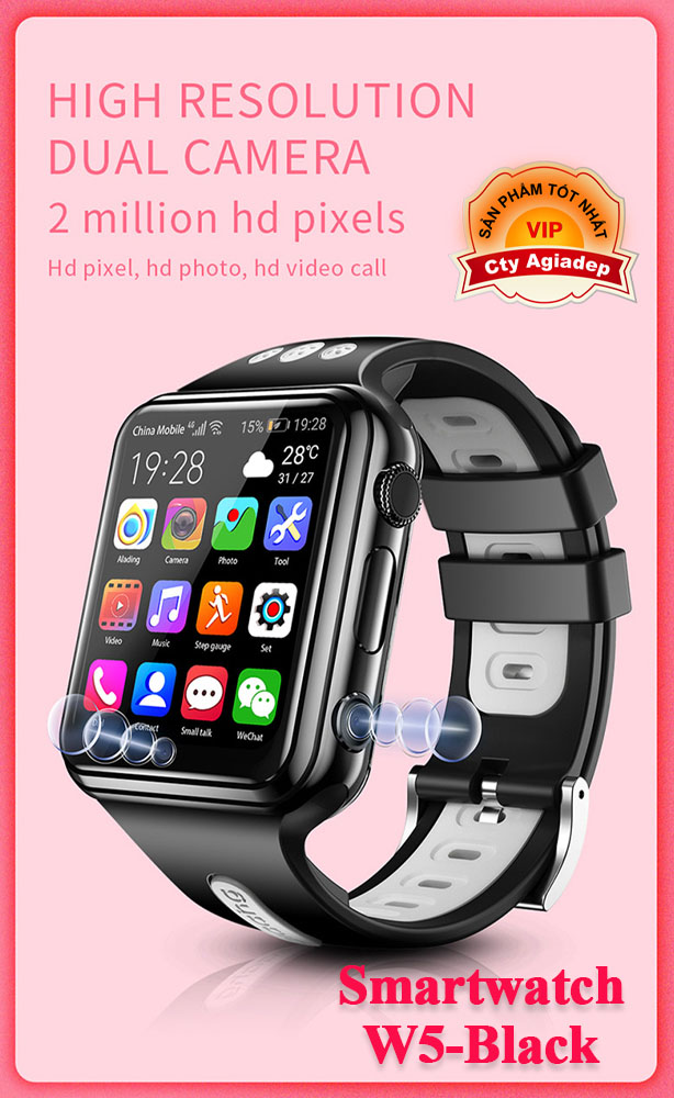 Đồng hồ thông minh Smartwatch theo dõi trẻ em xịn có Videocall, GPS, SOS, Camera, Nghe gọi 2 chiều