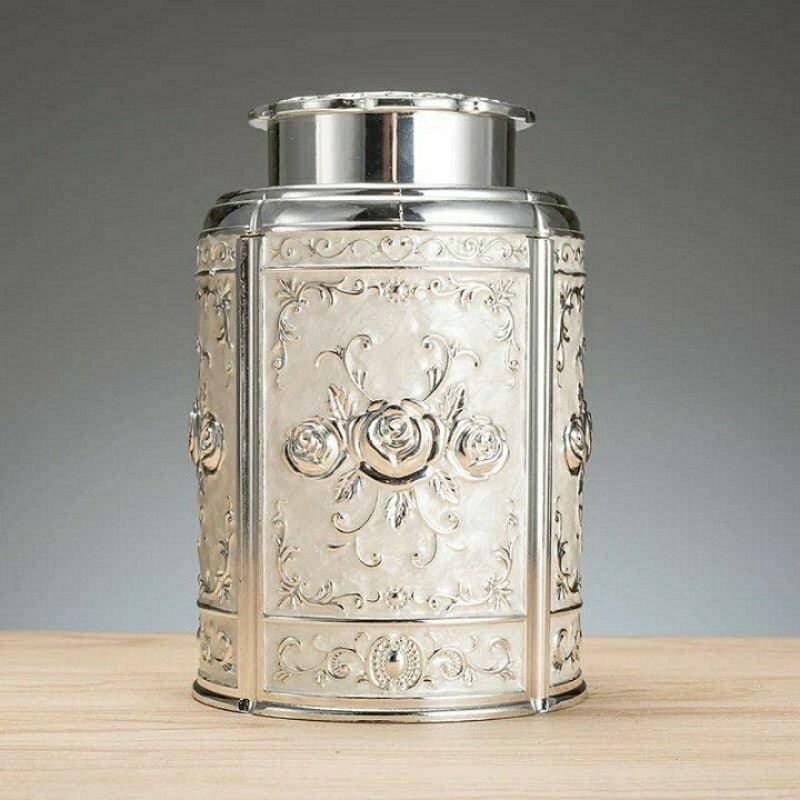 Phụ kiện bàn ăn ; lọ tăm,ống giấy,hộp đụng trà bằng hợp kim cao cấp, phong cách hoàng gia
