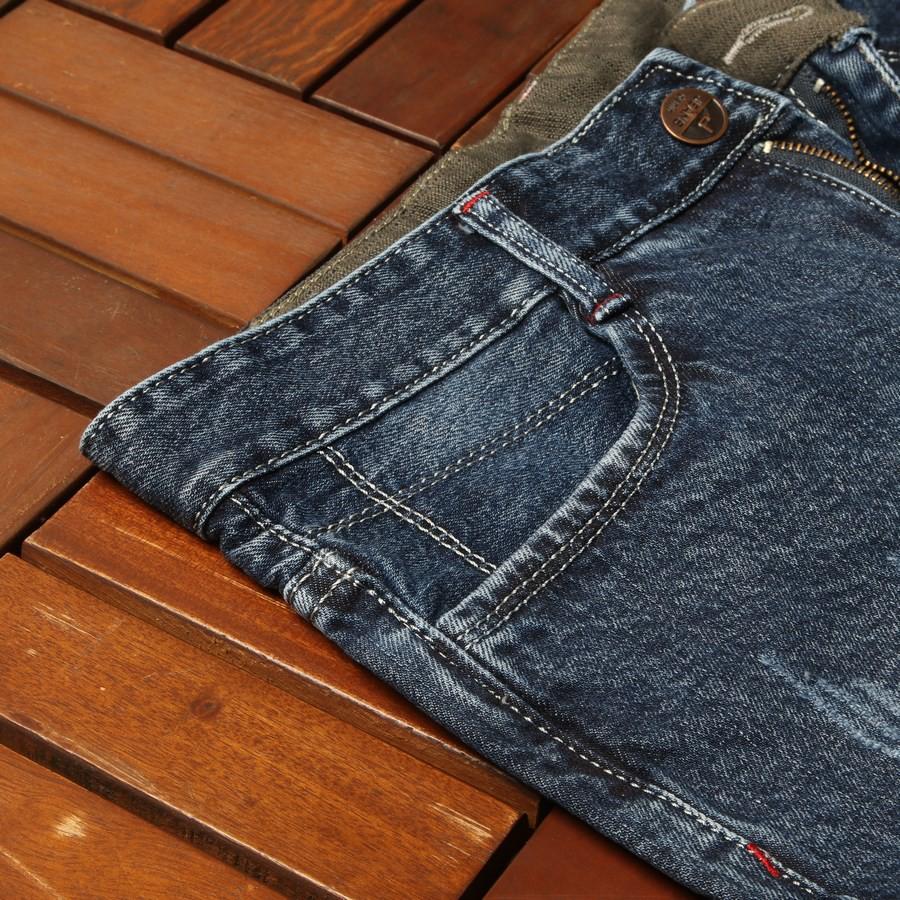 Quần short jean nam xanh đen xước GN413 Gấu Nâu