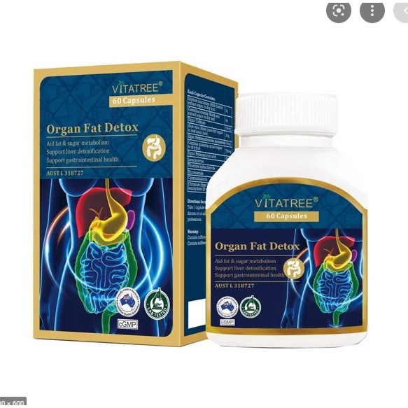 Viên uống thải độc mỡ nội tạng Vitatree Organ Fat Detox