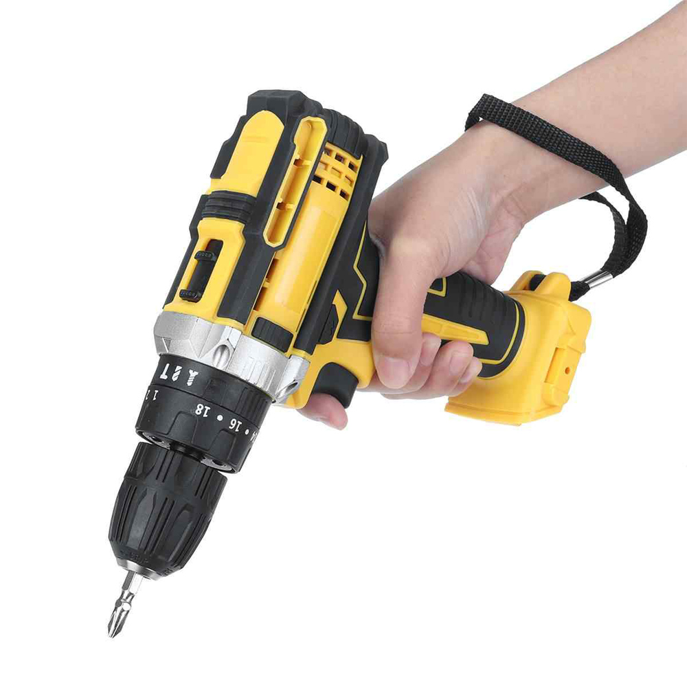 Bộ máy khoan pin 21V 3 chế độ khoan tường khoan búa, khoan sắt, bắt vít máy, máy 2 pin, đảo chiều kèm 13 mũi khoan