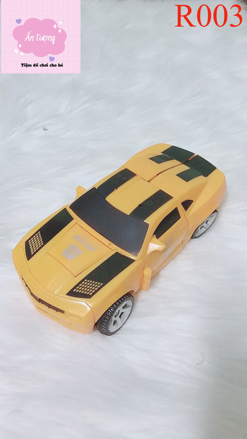 Đồ Chơi Rô Bốt Biến Hình Optimus Prime Bumblebee Biến Hình,Rô bốt Biến Hình Ô tô Transformer 2in1 cỡ vừa màu vàng