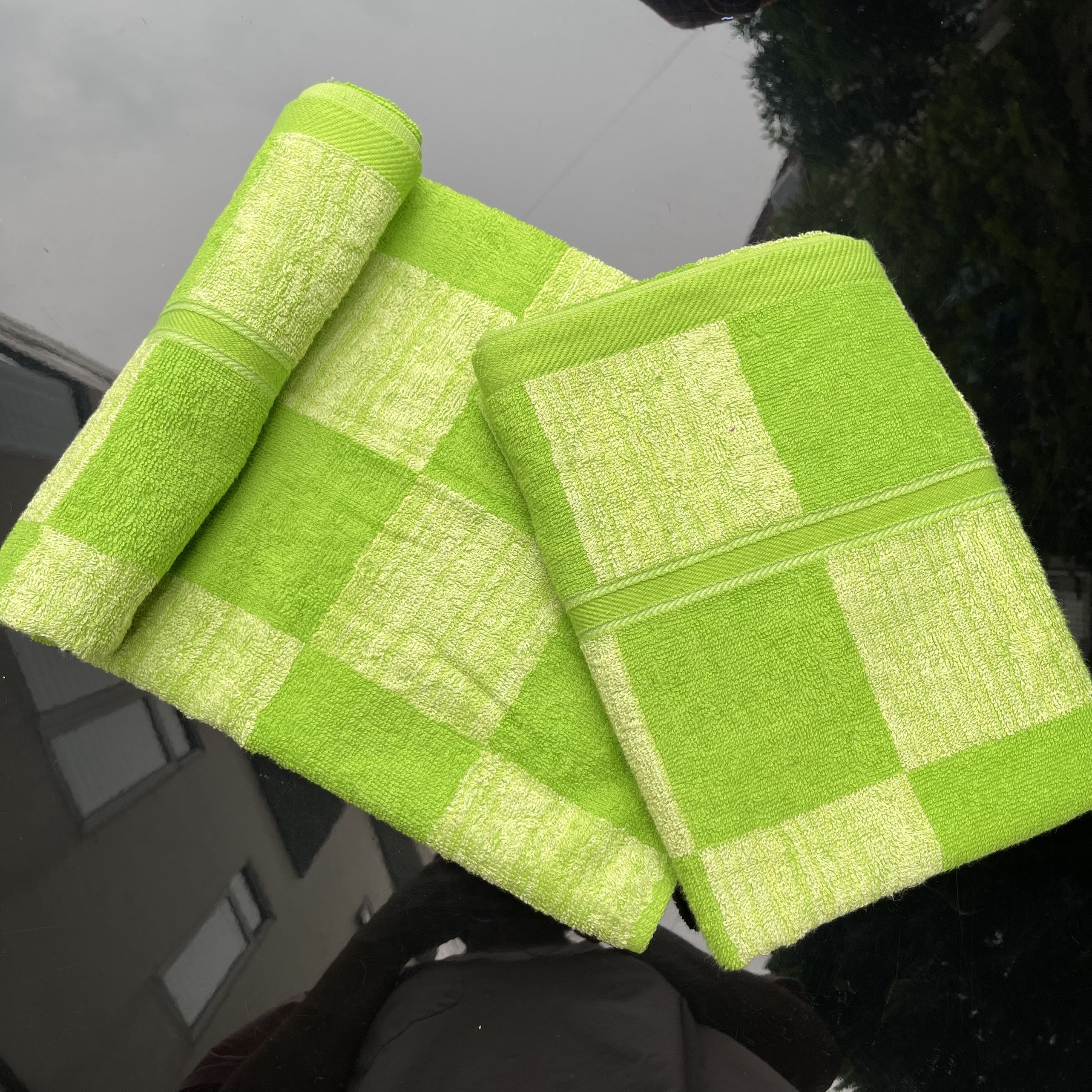 Khăn tắm kẻ Caro Tân Thịnh, KT 50x100cm