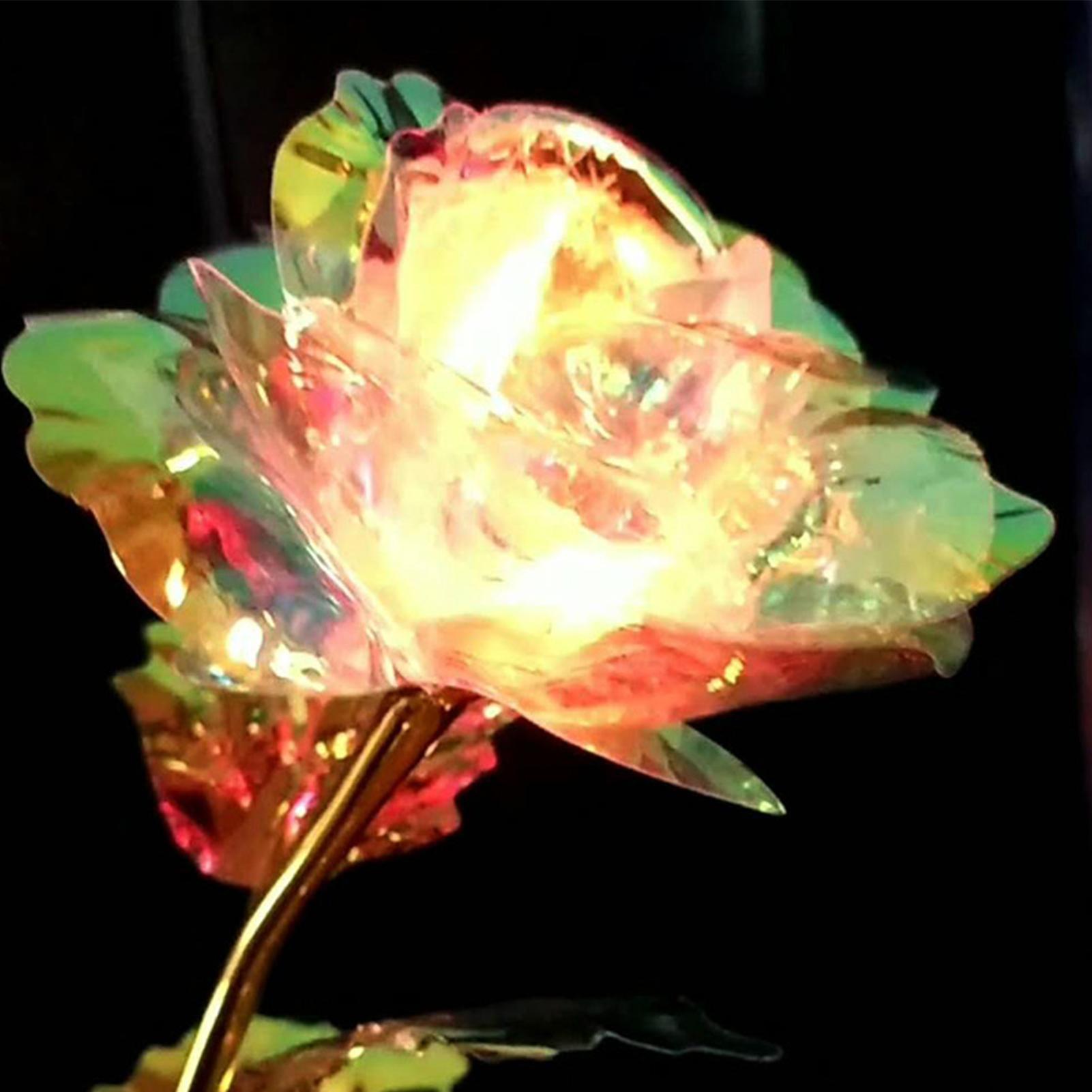 Hoa hồng nhân tạo màu sắc óng ánh thiết kế độc đáo