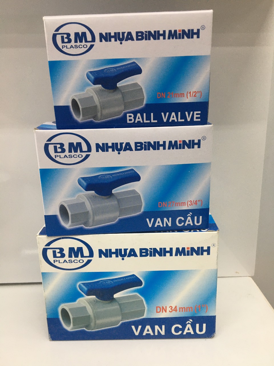 Van khóa nước Bình Minh PvC 21/27/34