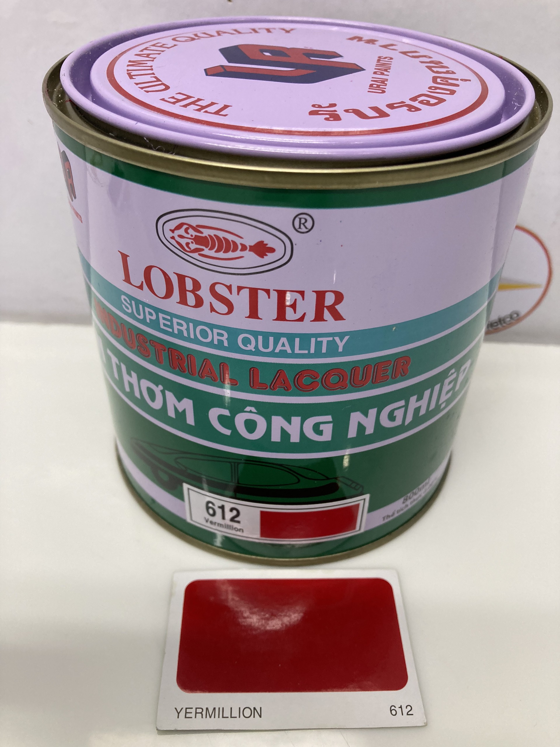 Sơn thơm công nghiệp Lobster màu đỏ 612 -800ml