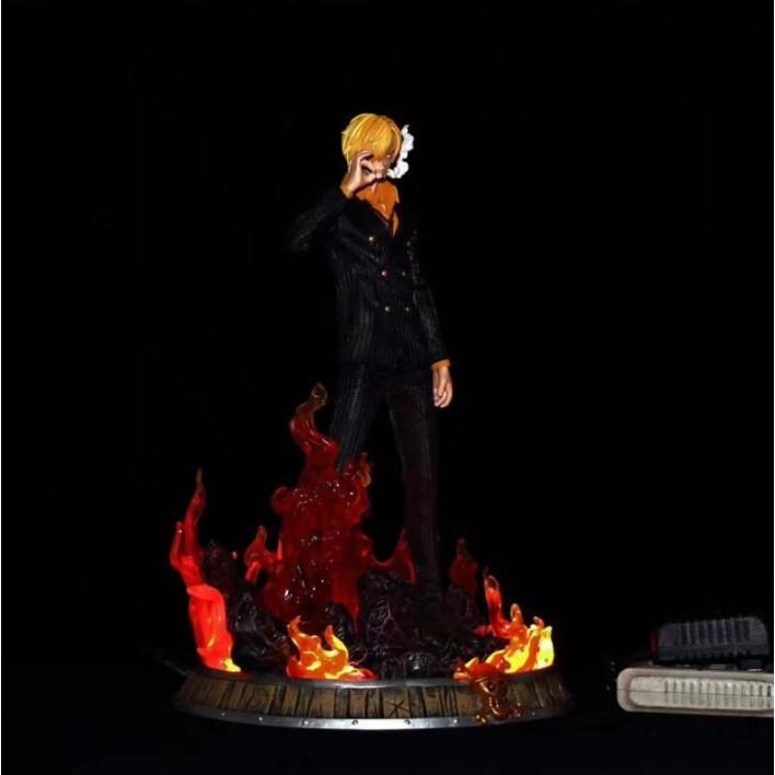 Mô hình Figure One Piece Sanji hút khói có led 38cm