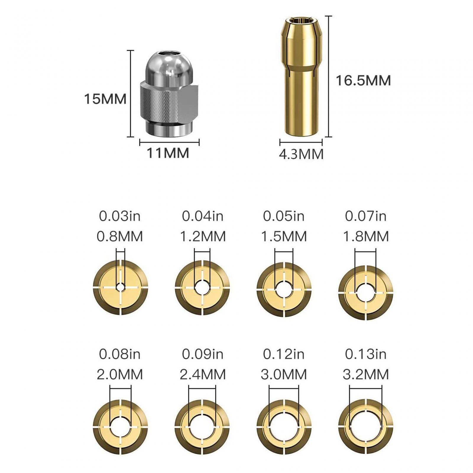 M8 Engraver Chuck Power Tool Accessories Drill Chuck Rotary Tool Accessories