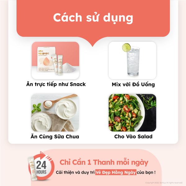 Bột Uống Sorbus Collagen Fish Scale + Vitamin C Cao Cấp Collagen Vảy Cá Cao Cấp, Căng Mịn, Giảm Lão Hóa