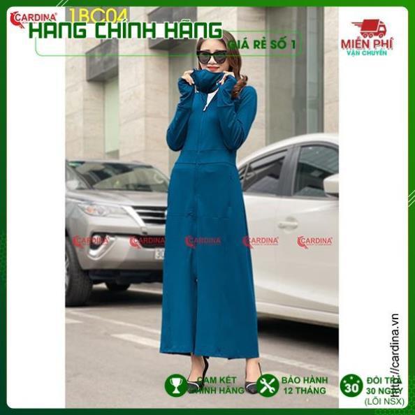 Áo Chống Nắng Nữ Cardina Dáng Dài Liền Thân 2 Lớp Chất Thun Lạnh Cao Cấp  - Ngăn 97% Tia UV