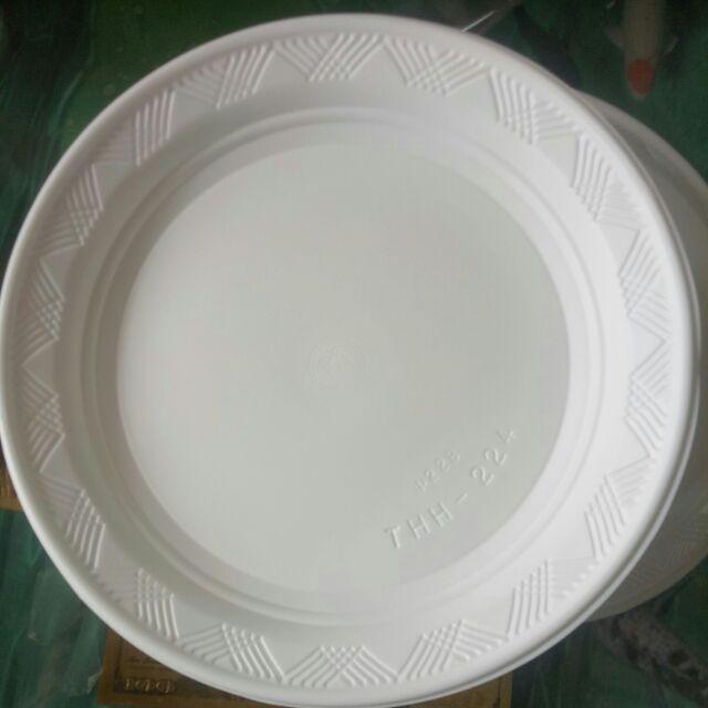 Dĩa tròn nhựa lớn 10 cái