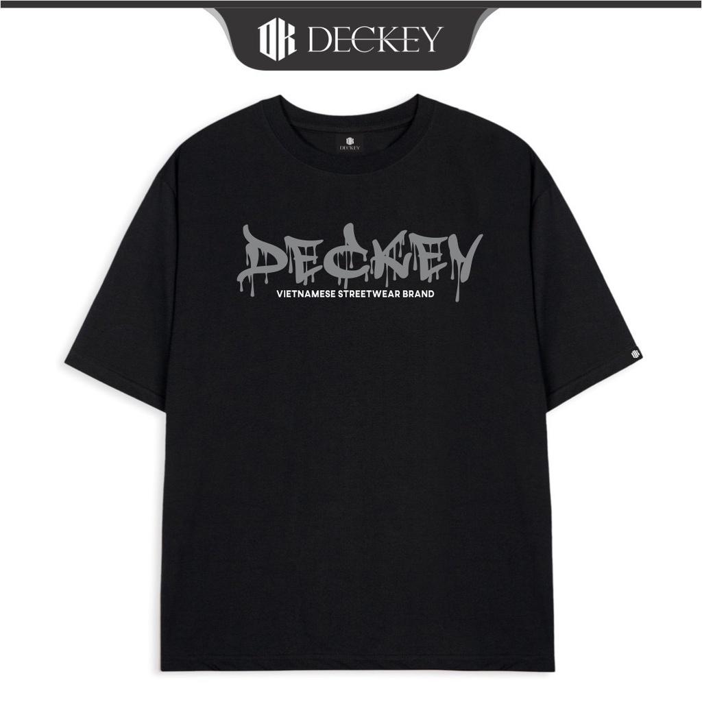 Áo Thun Cotton Unisex Nam Nữ Form Rộng DECKEY GREY
